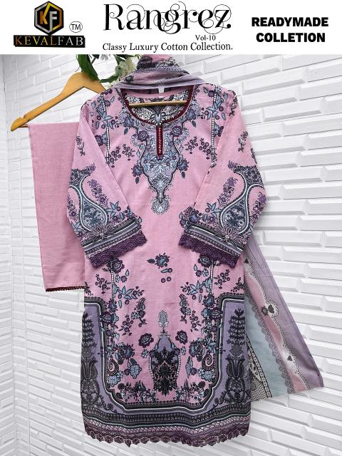 Keval Rangrez Vol-10 – Karachi Readymade Kurti Pant With Dupatta - Wholesale Catalog