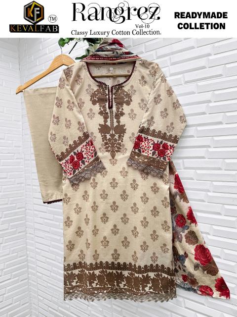 Keval Rangrez Vol-10 – Karachi Readymade Kurti Pant With Dupatta - Wholesale Catalog