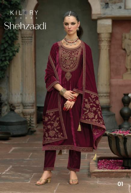 Kilory Shehzaadi catalog wholesale salwar kameez in burrabazar
