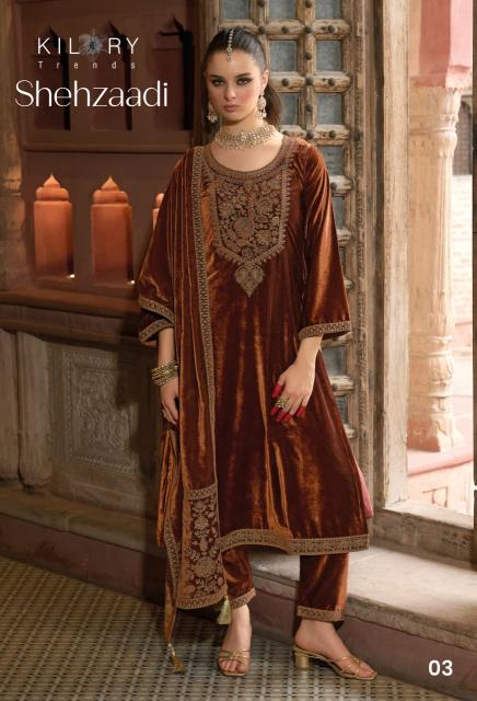 Kilory Shehzaadi catalog wholesale salwar kameez in burrabazar