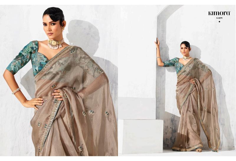 Kimora Lashkara catalog surat party wear heavy sarees manufacturers