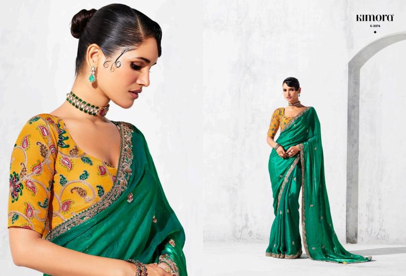 Kimora Lashkara catalog surat party wear heavy sarees manufacturers