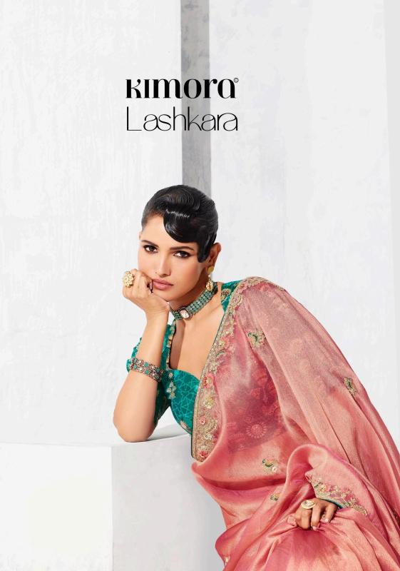 Kimora Lashkara catalog surat party wear heavy sarees manufacturers