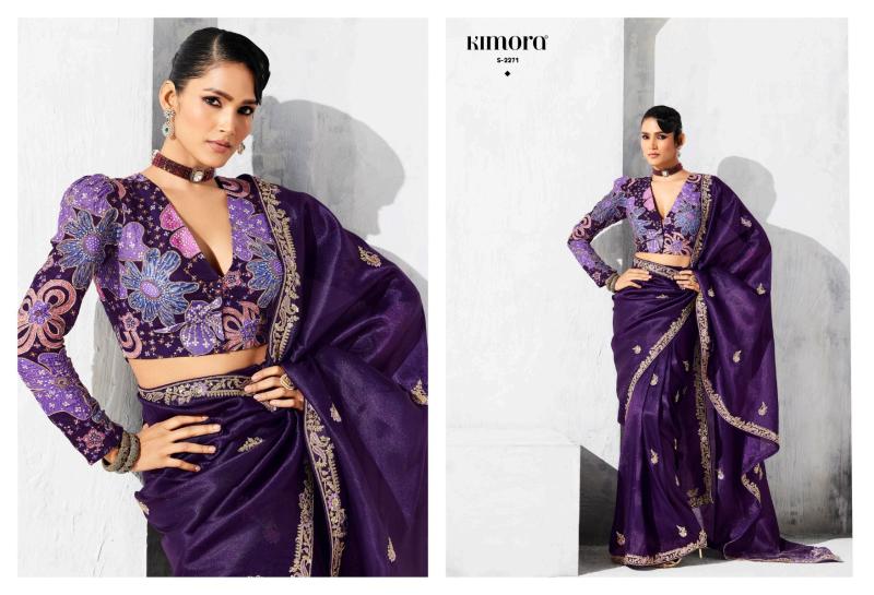 Kimora Lashkara catalog surat party wear heavy sarees manufacturers