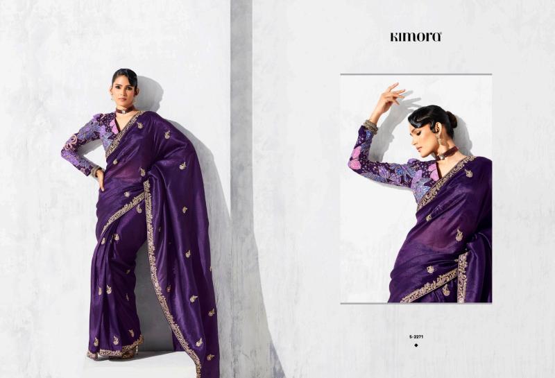 Kimora Lashkara catalog surat party wear heavy sarees manufacturers