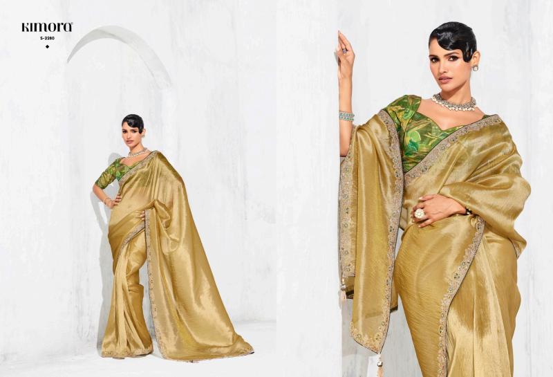 Kimora Lashkara catalog surat party wear heavy sarees manufacturers