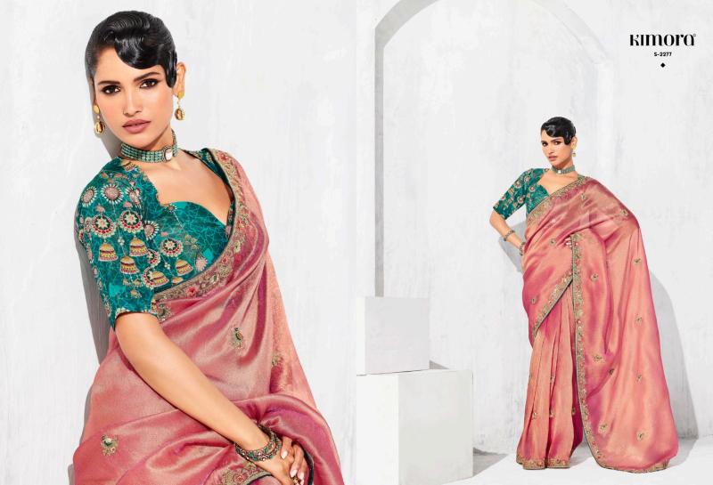 Kimora Lashkara catalog surat party wear heavy sarees manufacturers