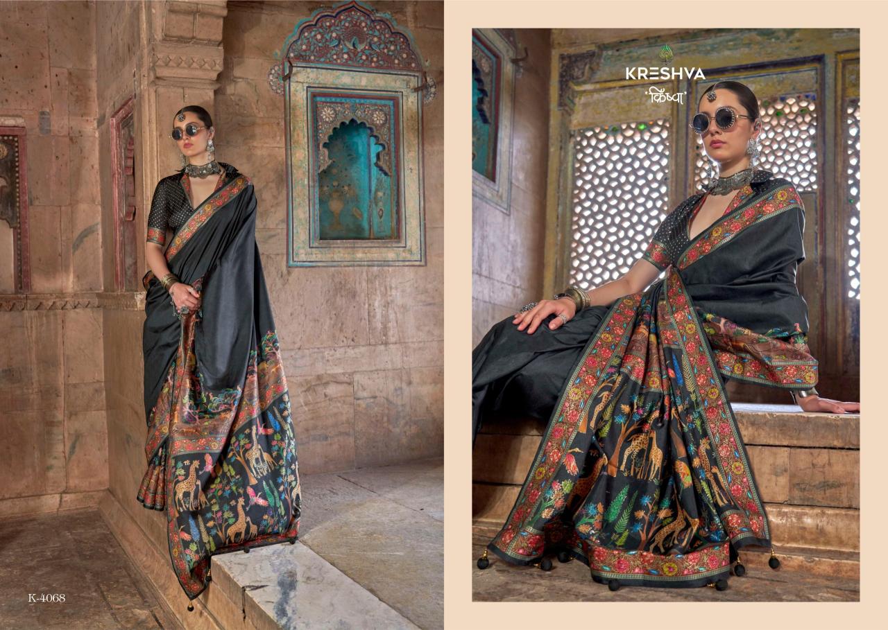Krehsva Madhuvan catalog saree work in home surat