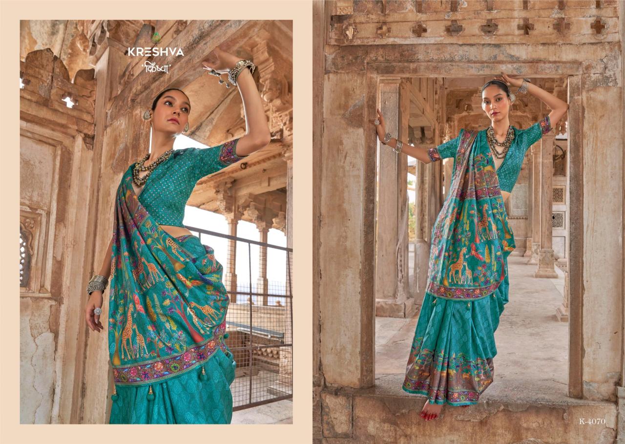 Krehsva Madhuvan catalog saree work in home surat