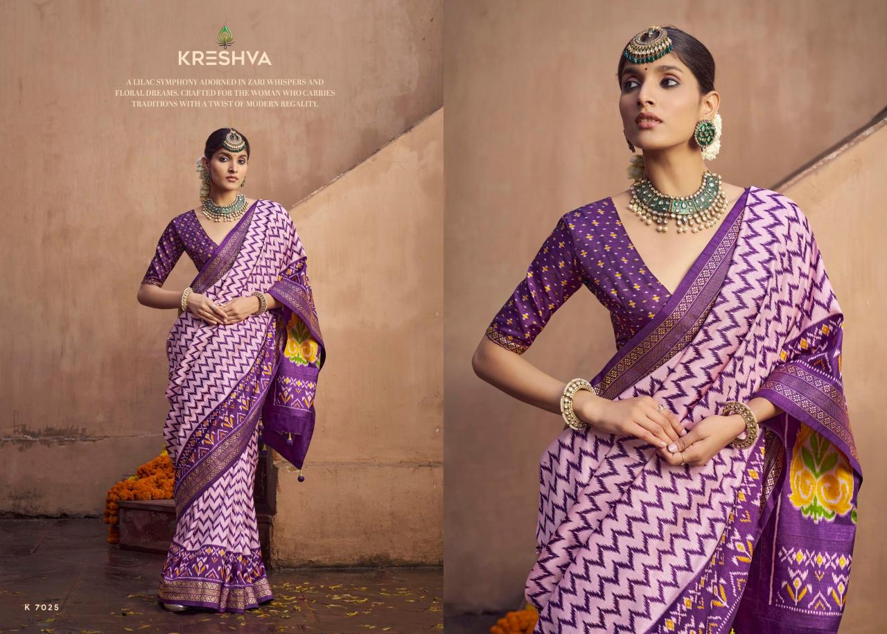 Kreshva Tapasya catalog sarees manifracuture in surat