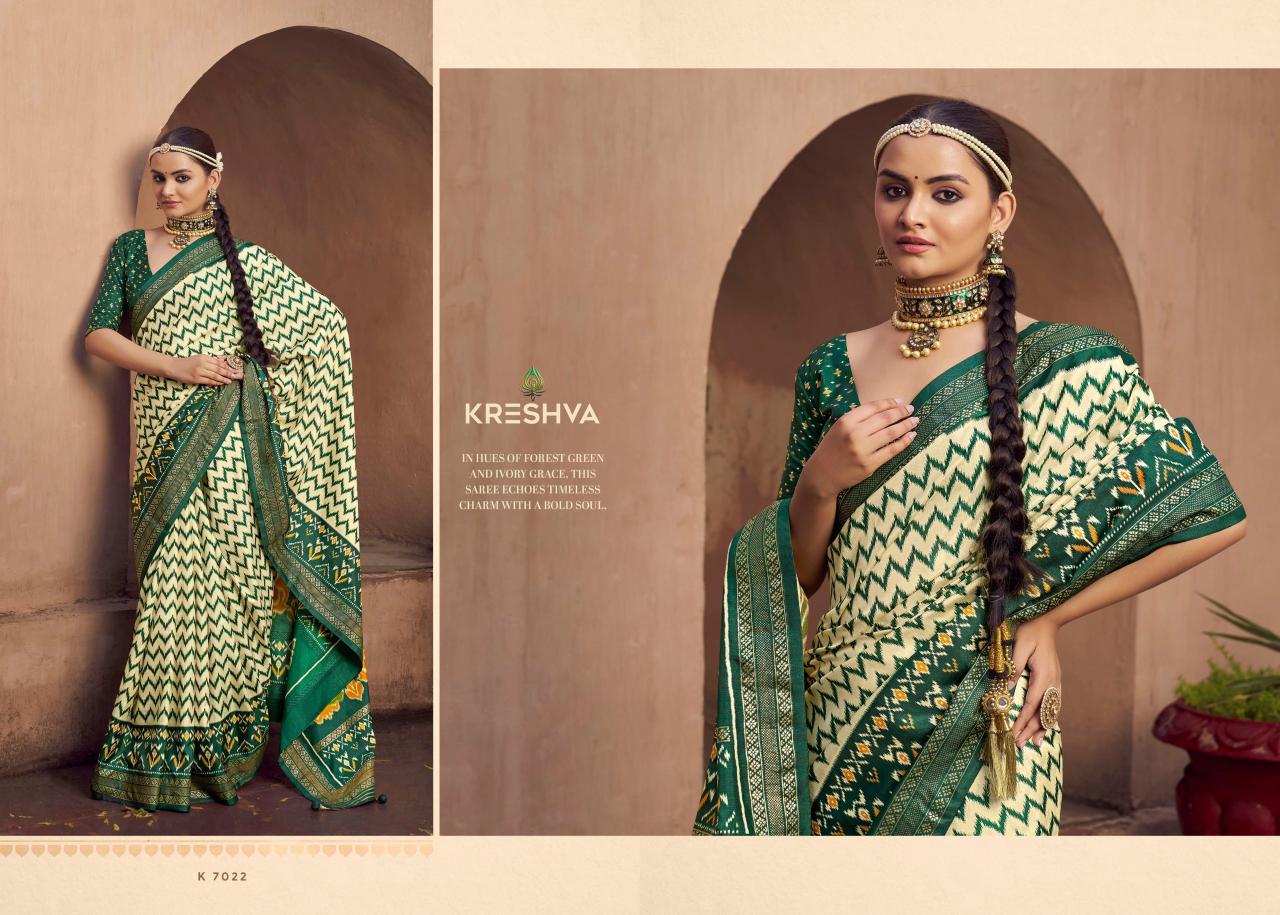 Kreshva Tapasya catalog sarees manifracuture in surat