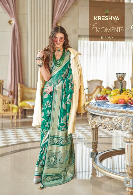Kreshva The Moments catalog surat saree collection video
