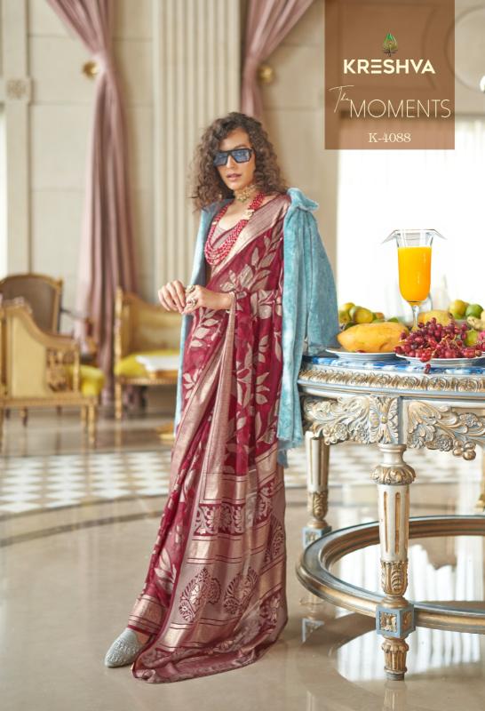 Kreshva The Moments catalog surat saree collection video