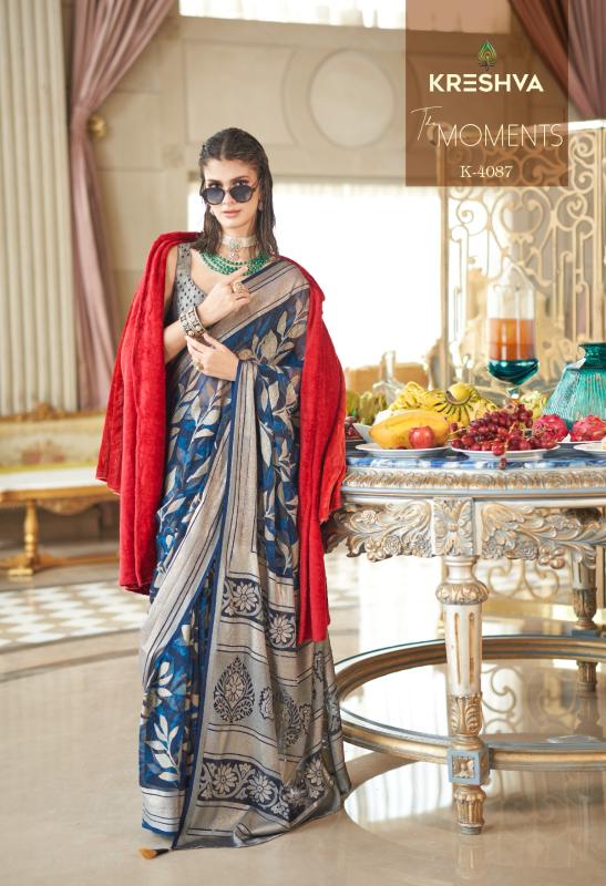 Kreshva The Moments catalog surat saree collection video