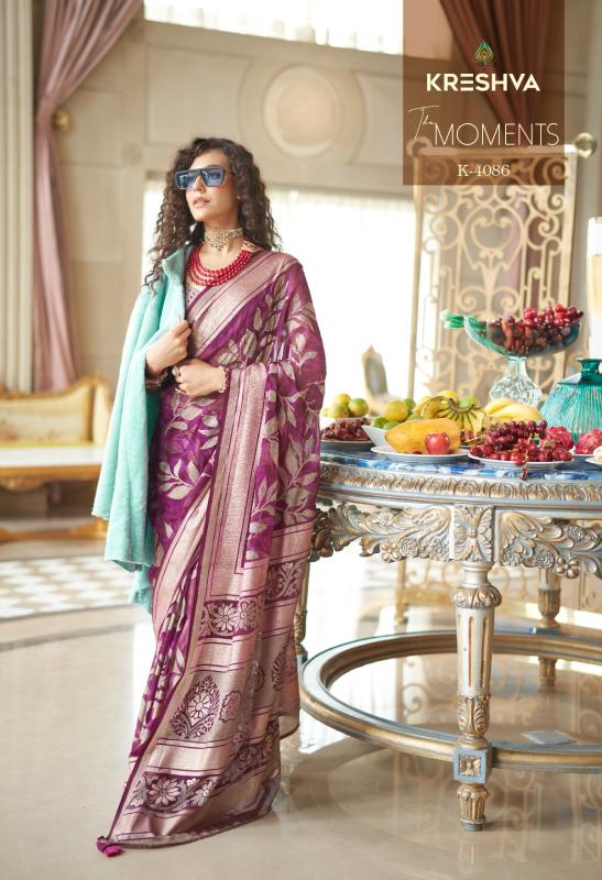 Kreshva The Moments catalog surat saree collection video