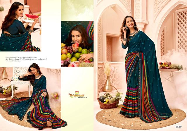 Krishnaleela Purnima catalog synthetic saree manufacturers surat