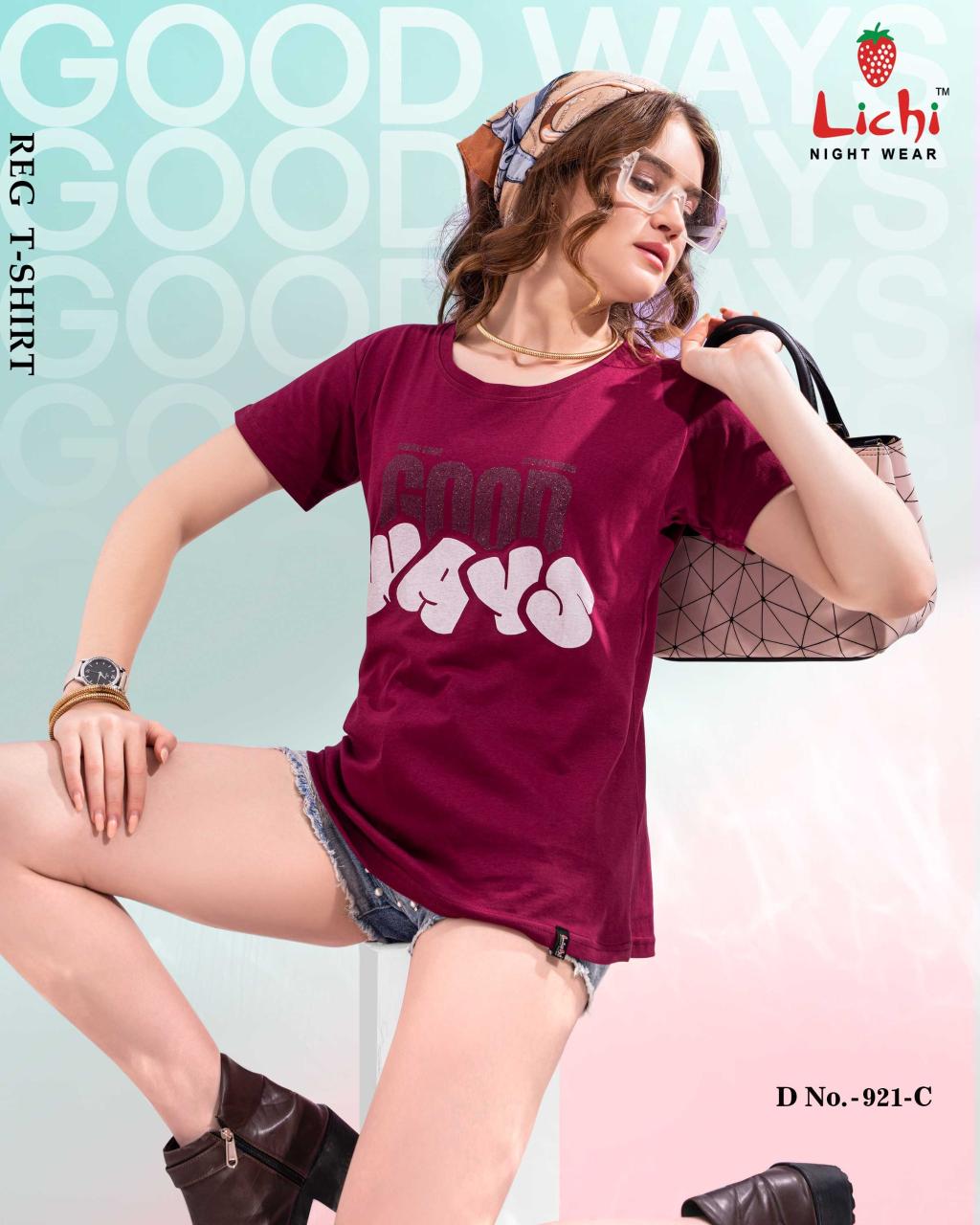 Lichi 921 A to J catalog womens t shirt wholesaler