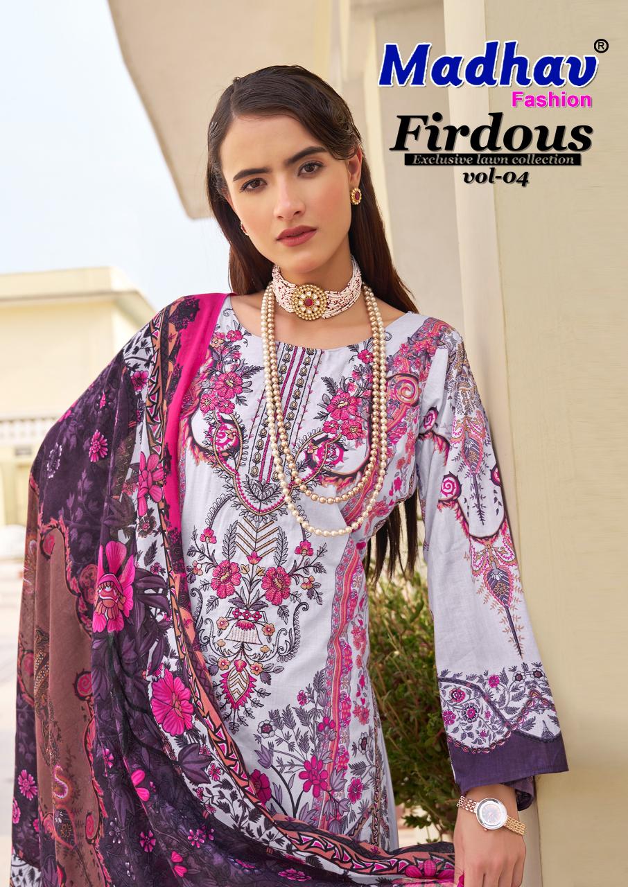 Madhav Firdous Vol-04 – Karachi Dress Material - Wholesale Catalog