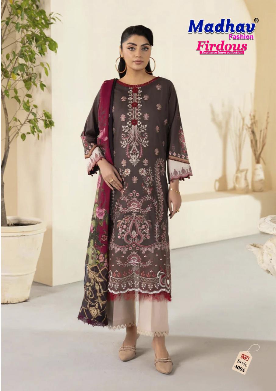 Madhav Firdous Vol-04 – Karachi Dress Material - Wholesale Catalog