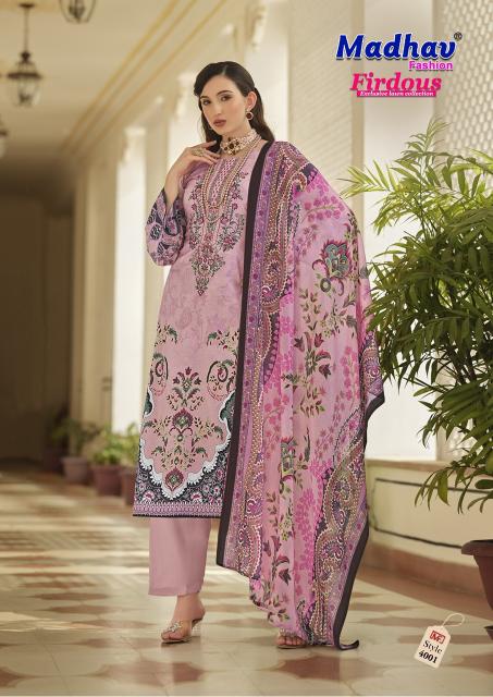 Madhav Firdous Vol-4 – Karachi Readymade Kurti Pant With Dupatta - Wholesale Catalog