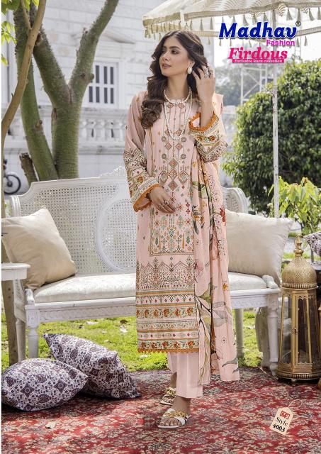 Madhav Firdous Vol-4 – Karachi Readymade Kurti Pant With Dupatta - Wholesale Catalog
