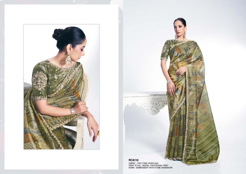 Mahotsav Rang Chatkila 6100 Ananta catalog sarees in surat fabric