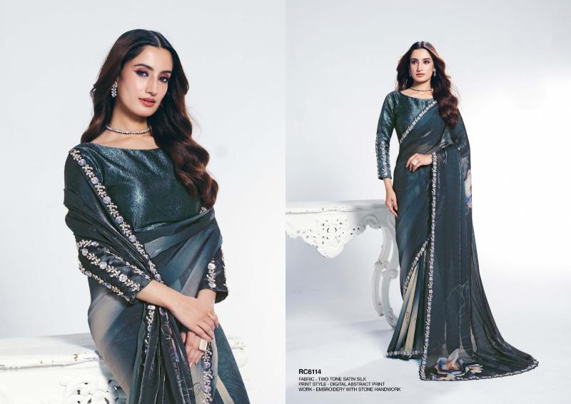 Mahotsav Rang Chatkila 6100 Ananta catalog sarees in surat fabric
