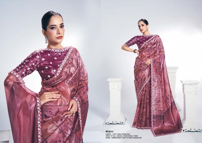Mahotsav Rang Chatkila 6100 Ananta catalog sarees in surat fabric