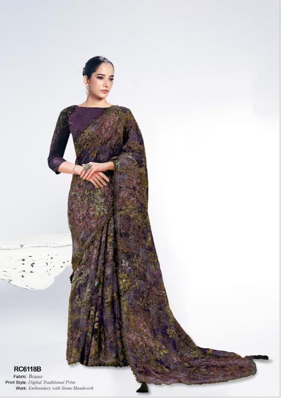 Mahotsav Rang Chatkila 6100 Ananta catalog sarees in surat fabric