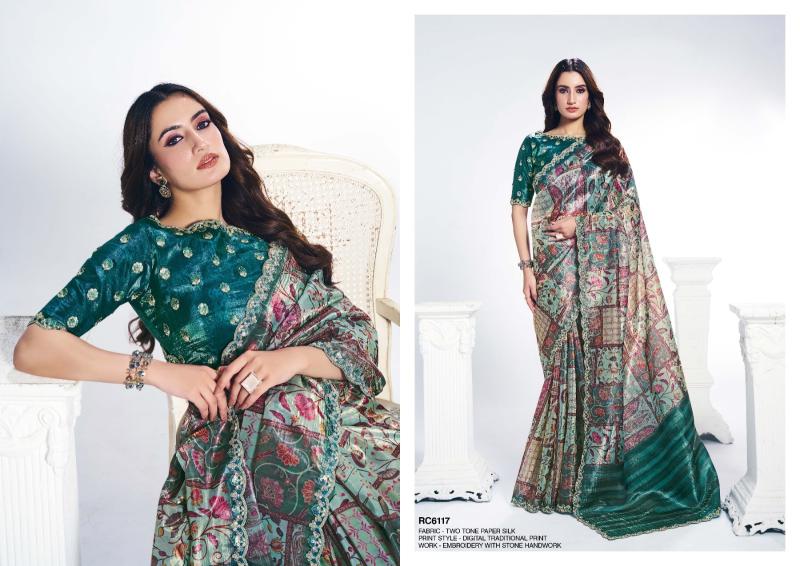 Mahotsav Rang Chatkila 6100 Ananta catalog sarees in surat fabric