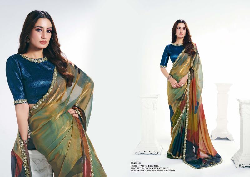 Mahotsav Rang Chatkila 6100 Ananta catalog sarees in surat fabric