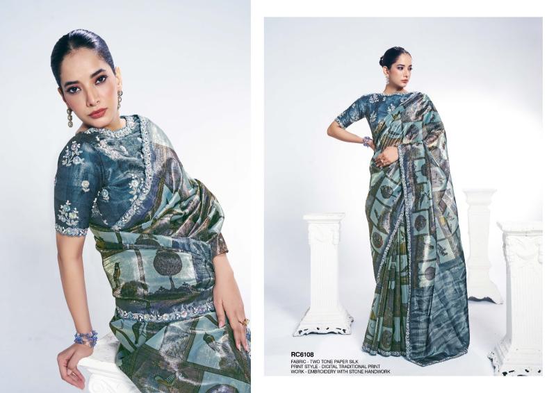Mahotsav Rang Chatkila 6100 Ananta catalog sarees in surat fabric