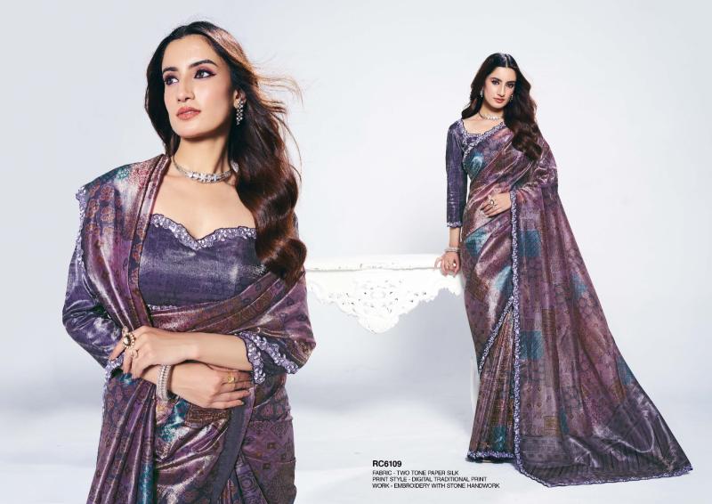 Mahotsav Rang Chatkila 6100 Ananta catalog sarees in surat fabric