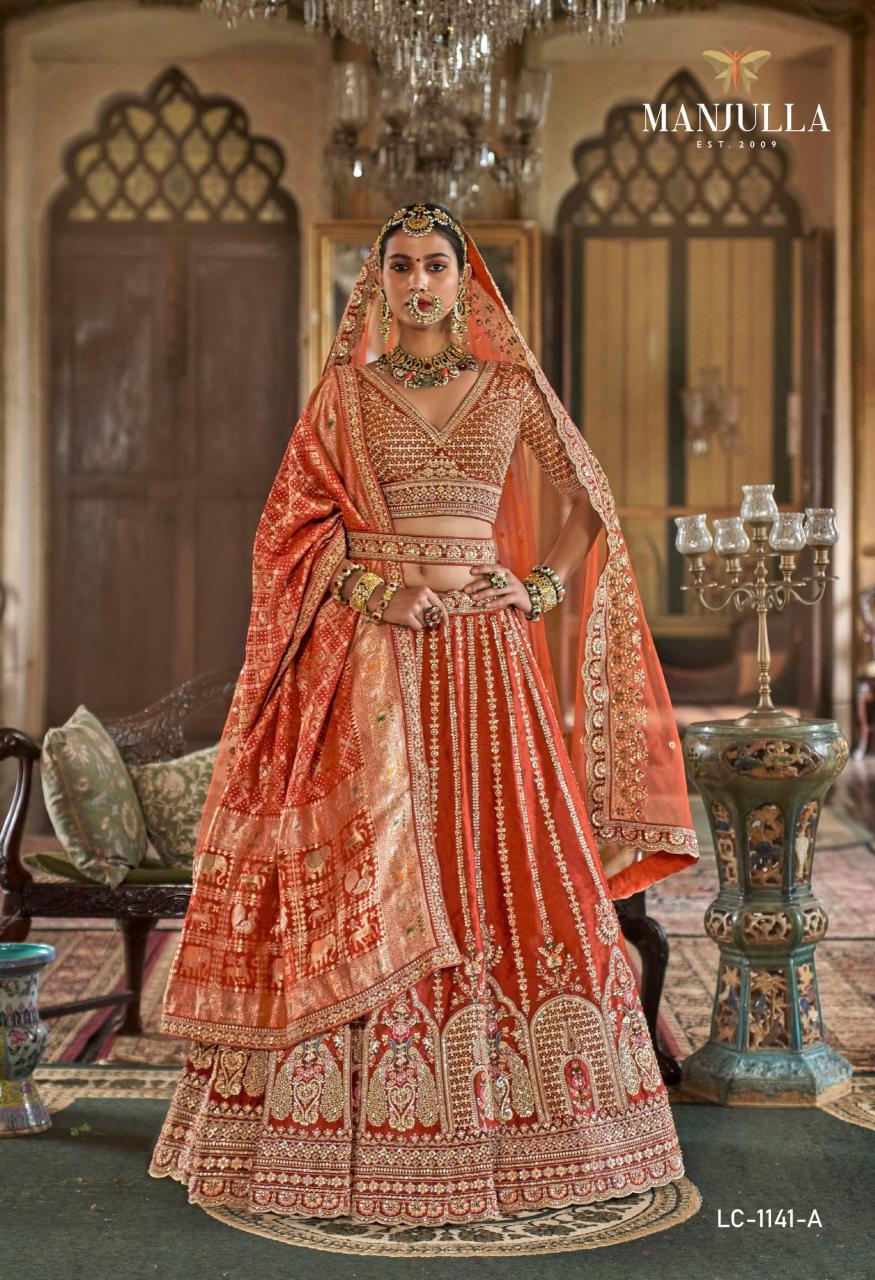 Manjulla Dulhan Vol 1 1142 catalog sabyasachi lehenga india