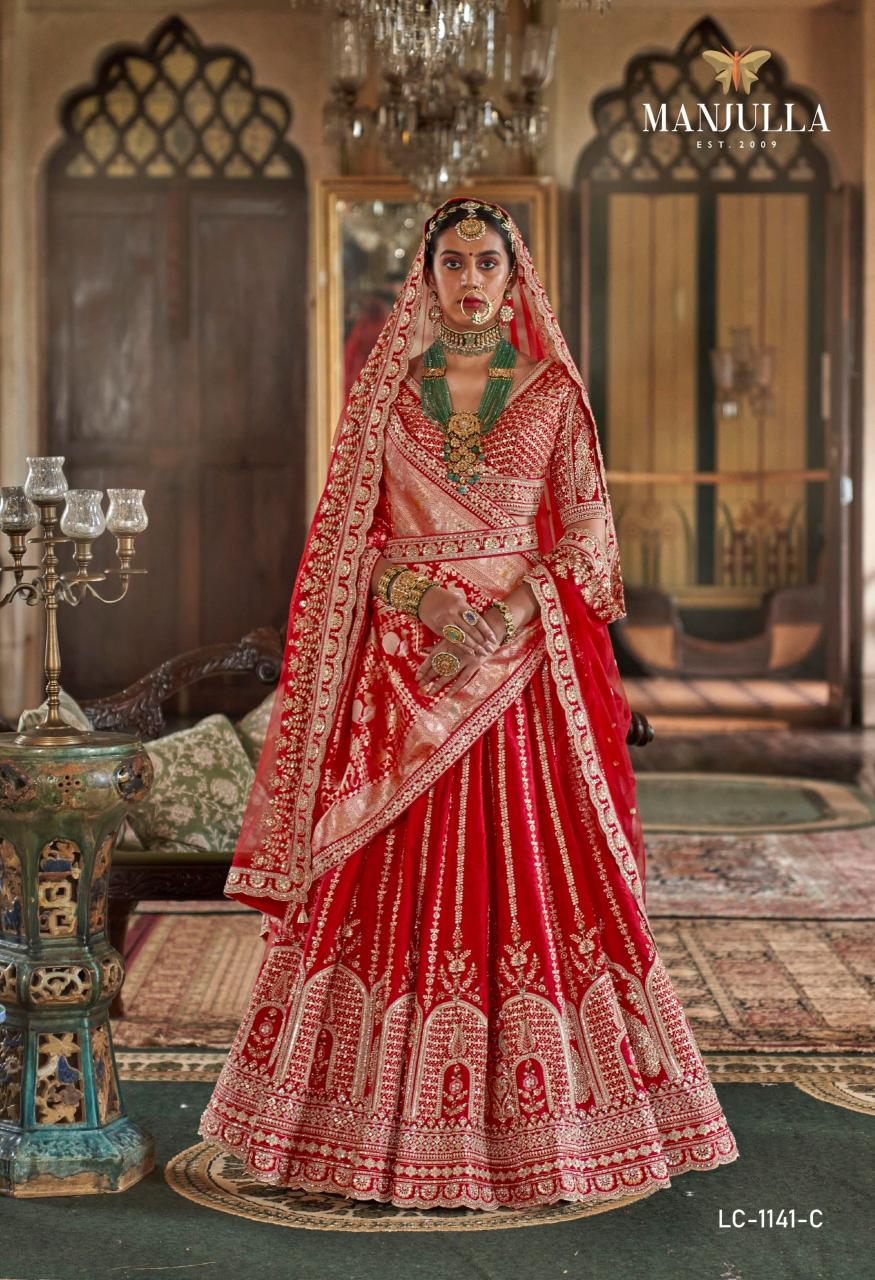 Manjulla Dulhan Vol 1 1142 catalog sabyasachi lehenga india