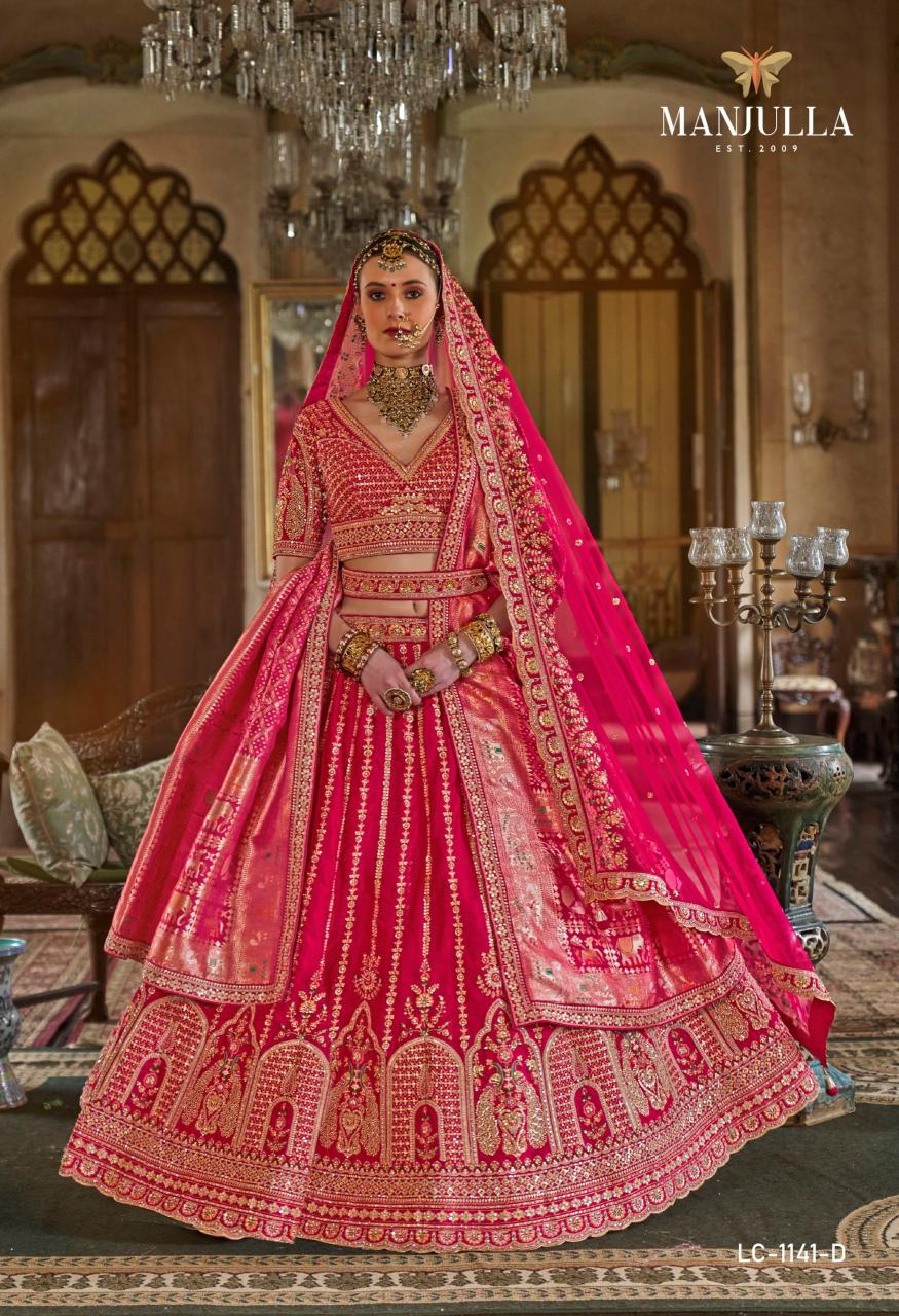 Manjulla Dulhan Vol 1 1142 catalog sabyasachi lehenga india