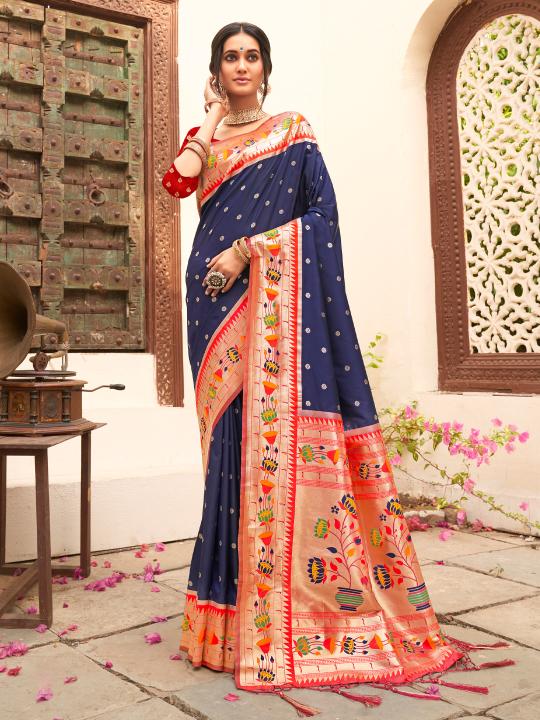 Mariya by astita fancy designer Paithani SILK fabric saree wholesale