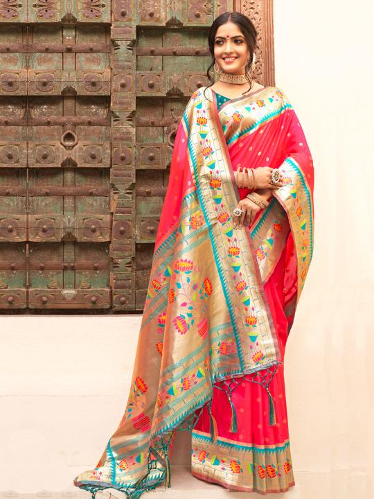 Mariya by astita fancy designer Paithani SILK fabric saree wholesale