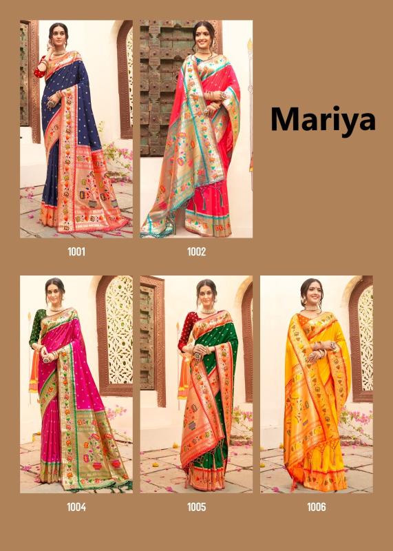 Mariya by astita fancy designer Paithani SILK fabric saree wholesale