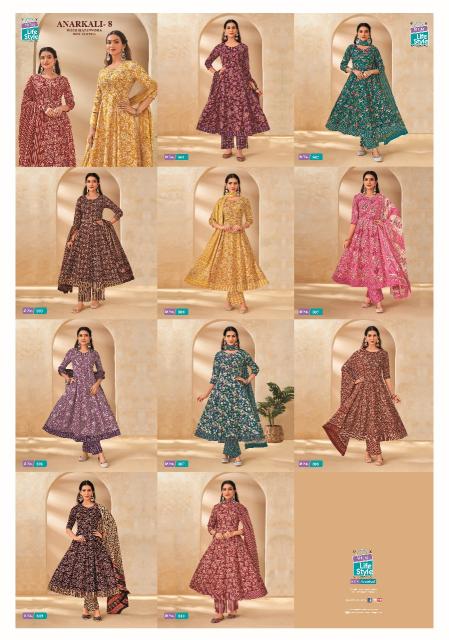 MCM Anarkali Vol-8 – Anarkali Style Kurti With Pant Dupatta - Wholesale Catalog