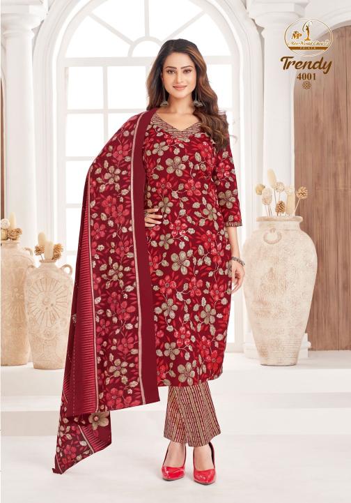 Miss World Trendy Vol-4 – Kurti Pant With Dupatta - Wholesale Catalog