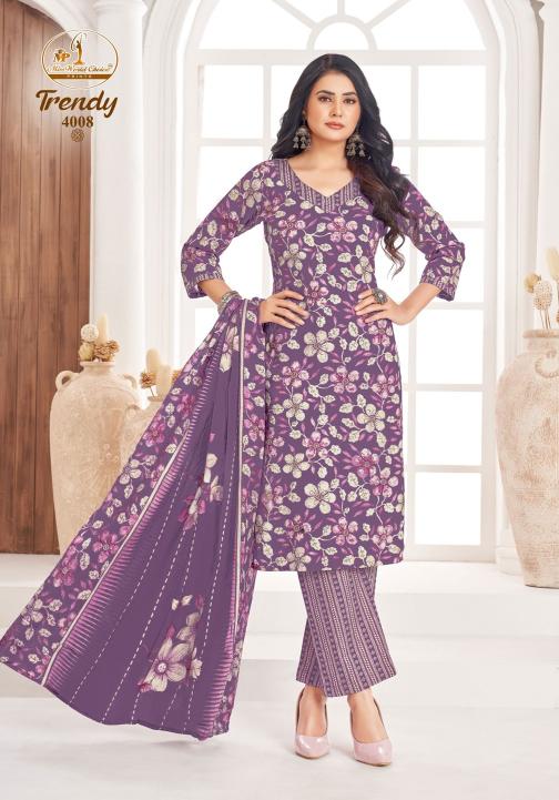 Miss World Trendy Vol-4 – Kurti Pant With Dupatta - Wholesale Catalog
