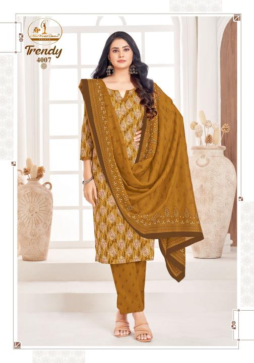 Miss World Trendy Vol-4 – Kurti Pant With Dupatta - Wholesale Catalog
