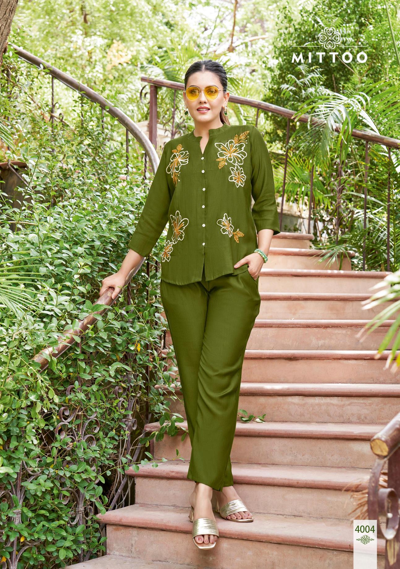 Mittoo Pranjal catalog co ord sets manufacturers in india