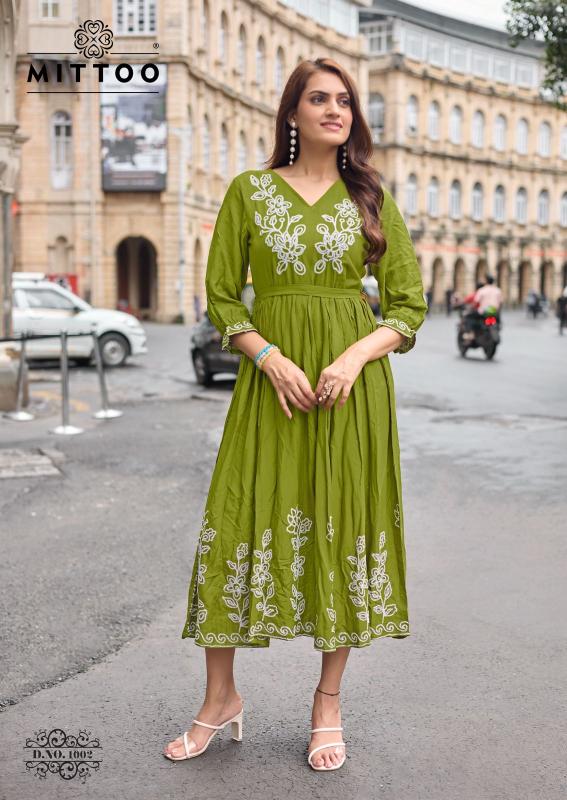 Mittoo Queen catalog surat wholesale long kurti in bangalroe
