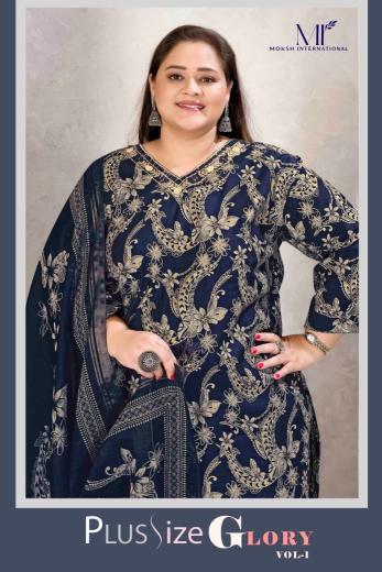 Moksh International Plus Size Glory vol 1 catalog plus size kurti