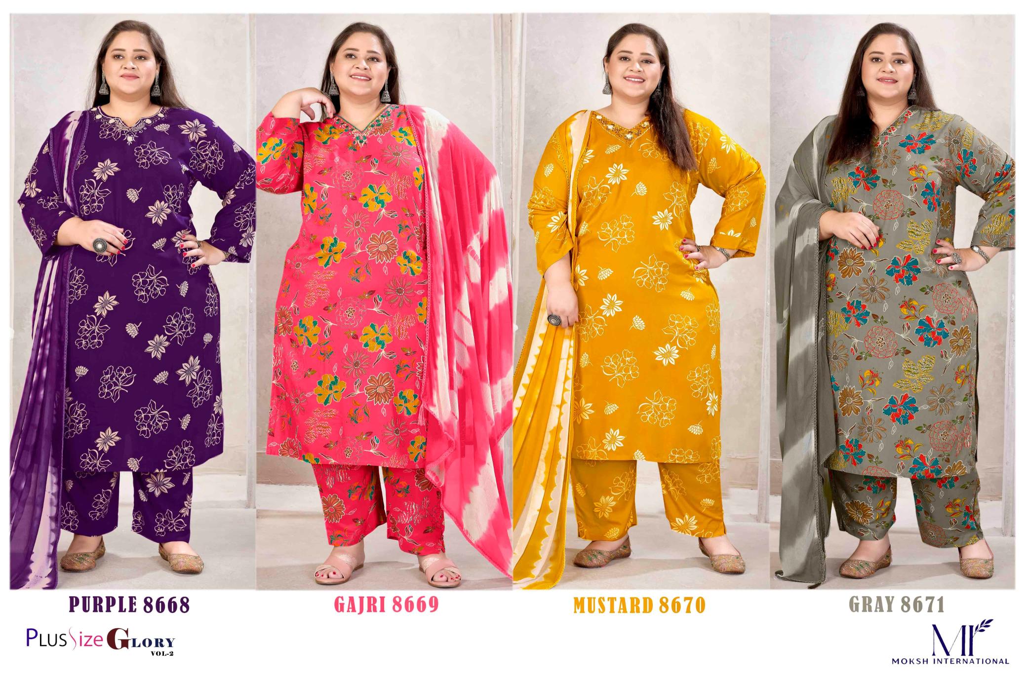Moksh International Plus Size Glory vol 2 catalog coord set wholesale in delhi