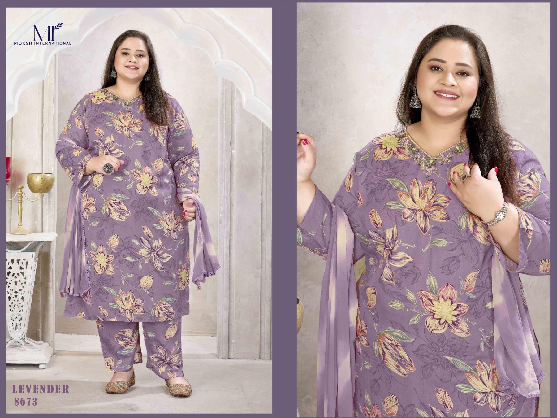 Moksh International Plus Size Glory vol 3 catalog plus size designer kurtis online india