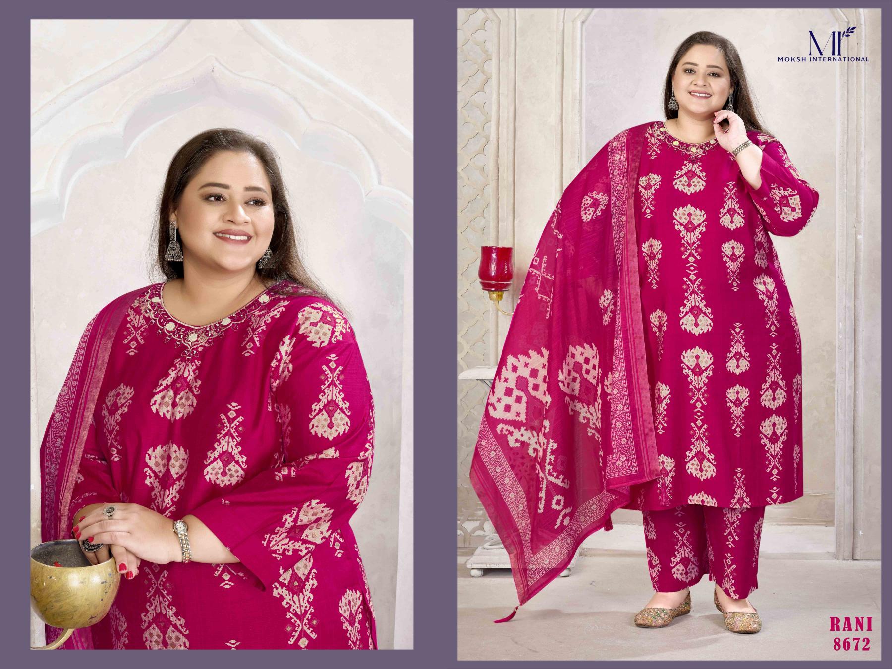 Moksh International Plus Size Glory vol 3 catalog plus size designer kurtis online india