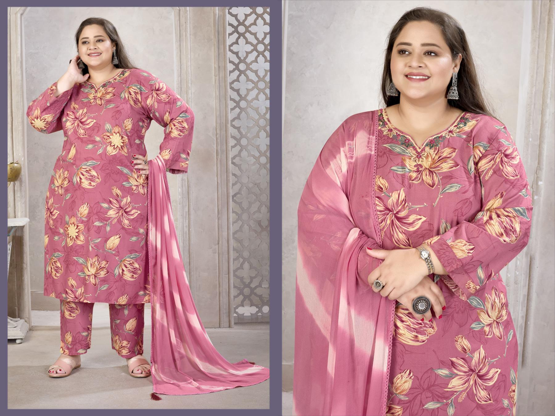 Moksh International Plus Size Glory vol 3 catalog plus size designer kurtis online india